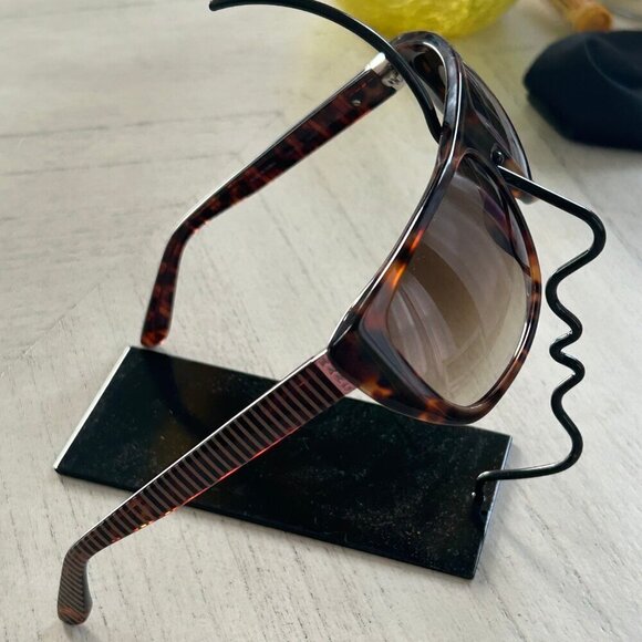 Marc by Marc Jacobs‎ Tortoise Oversized Rectangle Sunglasses with Case main image 11
